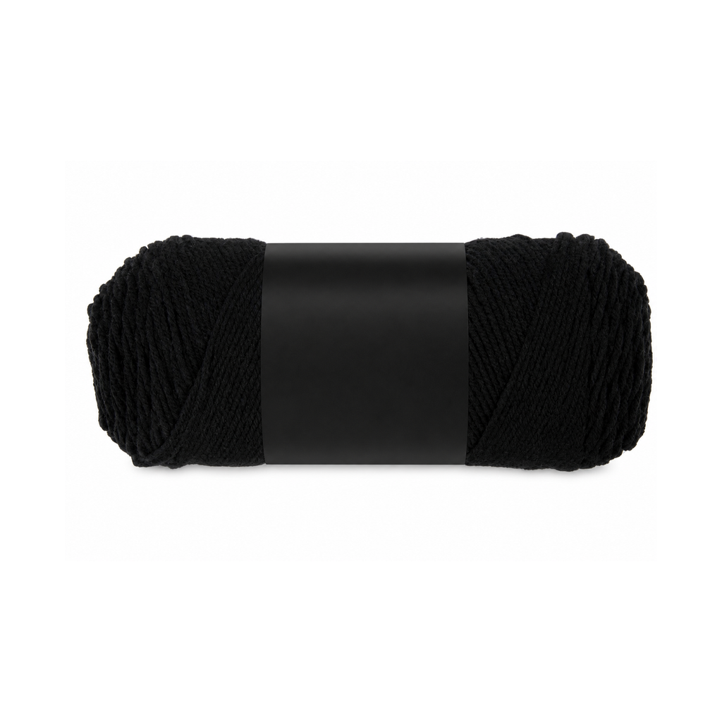 4 Medium Worsted Acrylic Yarn – Black